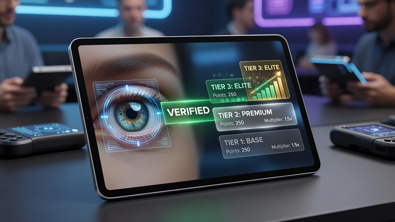 Biometric scanning interface on a mobile betting application showing fingerprint and facial recognition options