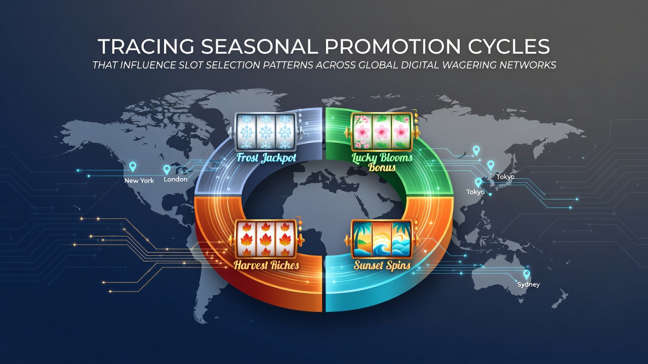 Global digital wagering networks showing seasonal slot promotion trends across multiple regions